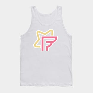 Star letter F vector logo sticker design. Creative initial letter F with star logo template sticker design vector. Tank Top